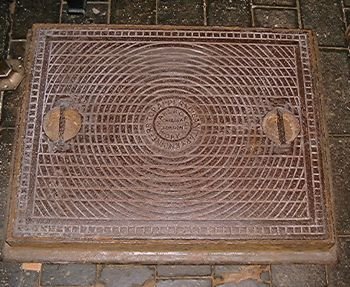 T. Crapper & Co. Manhole Cover. Similar to those in Westminster Abbey, Sandringham, Buckingham Palace, etc