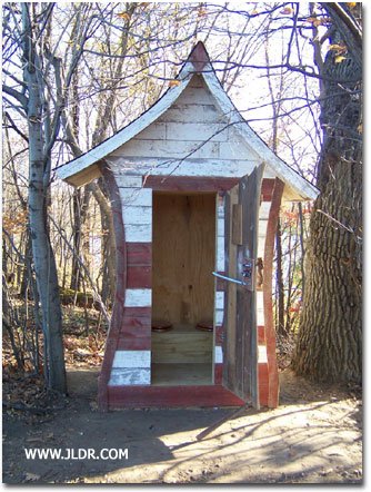 Outhouse Door Open