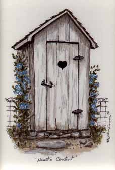 A really nice outhouse drawing
