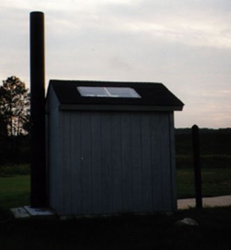 Outhouse at the Escanaba Fishing Bridge