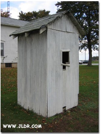 Another back view of the Norwalk, Ohio Outhouse