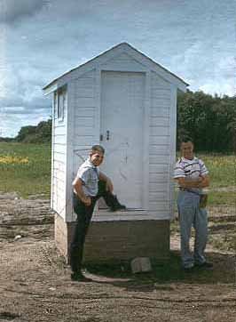 An AT&T Microwave Radio Relay Site Outhouse
