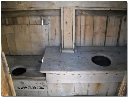 Inside the 1900's Outhouse
