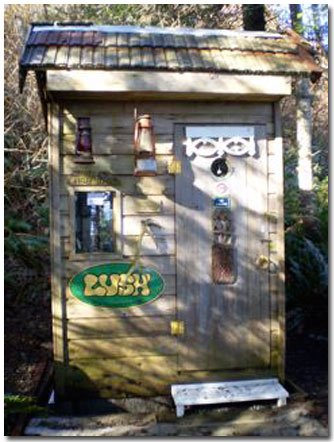 The LUSHious Outhouse in British Columbia