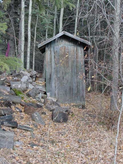 An Alberta Canada Homestead Outhouse