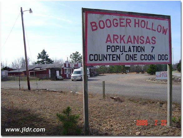 Booger Hollow, Arkansas Population 7