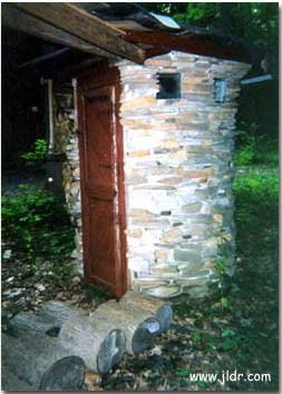 New Jersey Outhouse made out of stone