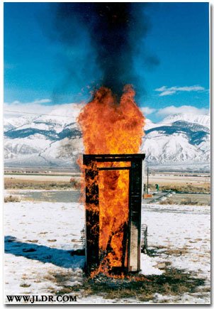 Never light a cigarette inside an Outhouse!