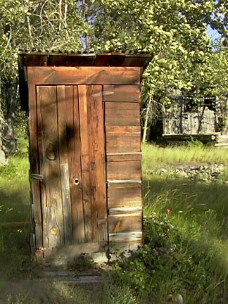 A really old outhouse