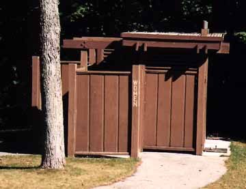 Women's Outhouse from Afar