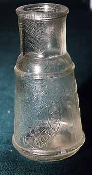 Old New Orleans Creole Mustard Bottle Recovered During an Outhouse Digging