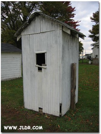 Back of Norwalk, Ohio Outhouse
