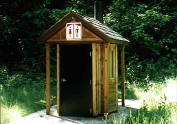 Side View of the Oregon Outhouse