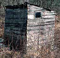 Left Rear of NH 1800's Outhouse