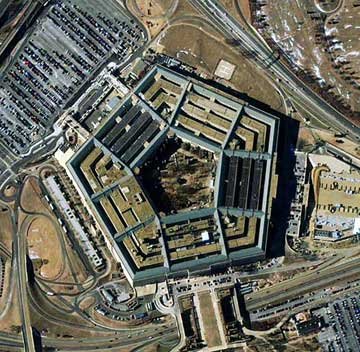 The Pentagon as viewed from space before September 11, 2001