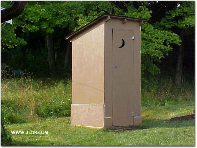 Stillwater, Ohio Outhouse after relocation and restoration